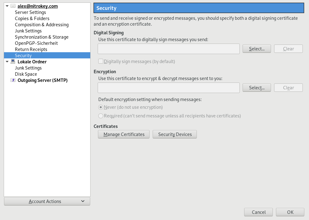 Sign-in options, Authentication