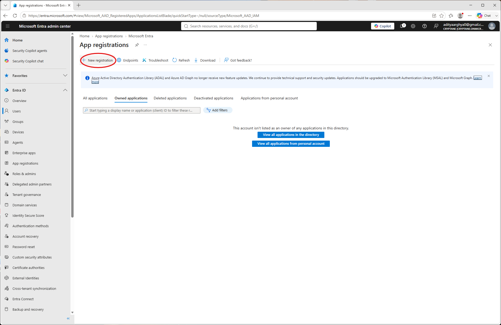 App registration